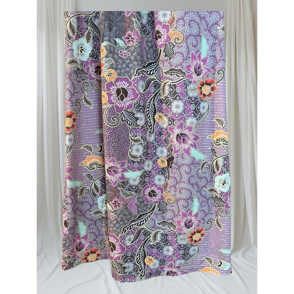 Prana Athletic Dress Built in Bra L Light Purple Floral Stretchy Fitted Sporty - Picture 3 of 9